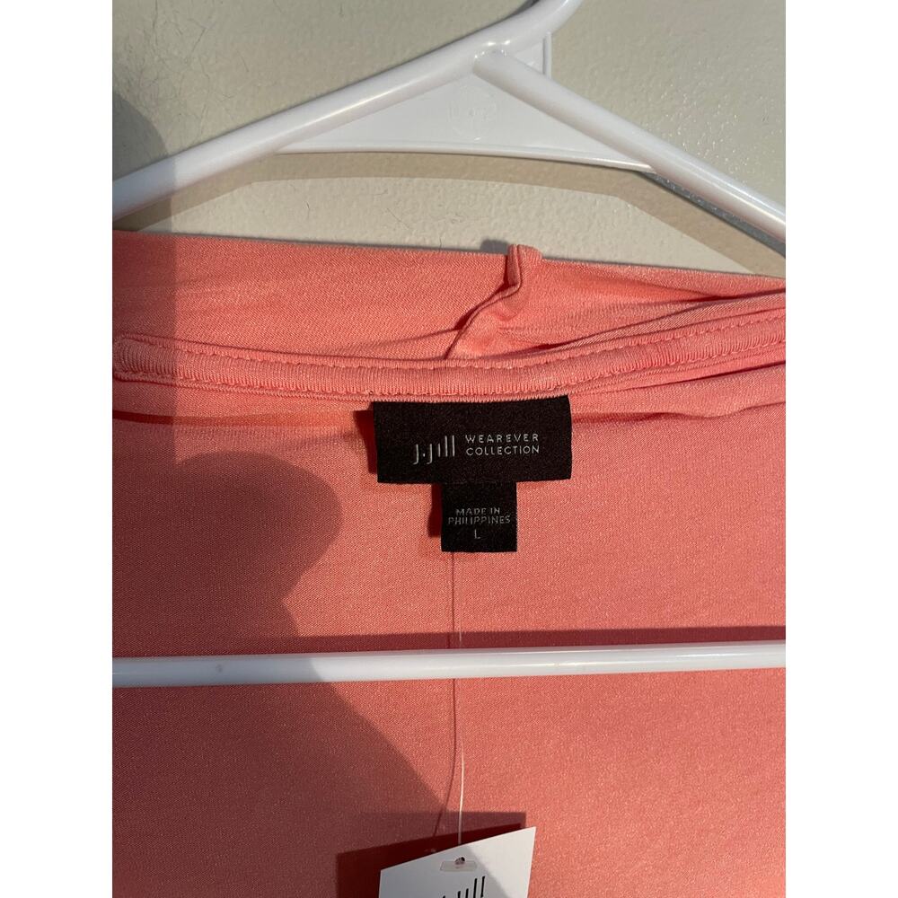 J.Jill Wearever Collection Open Waterfall Front Cardigan in Apricot Size Large - Picture 9 of 11